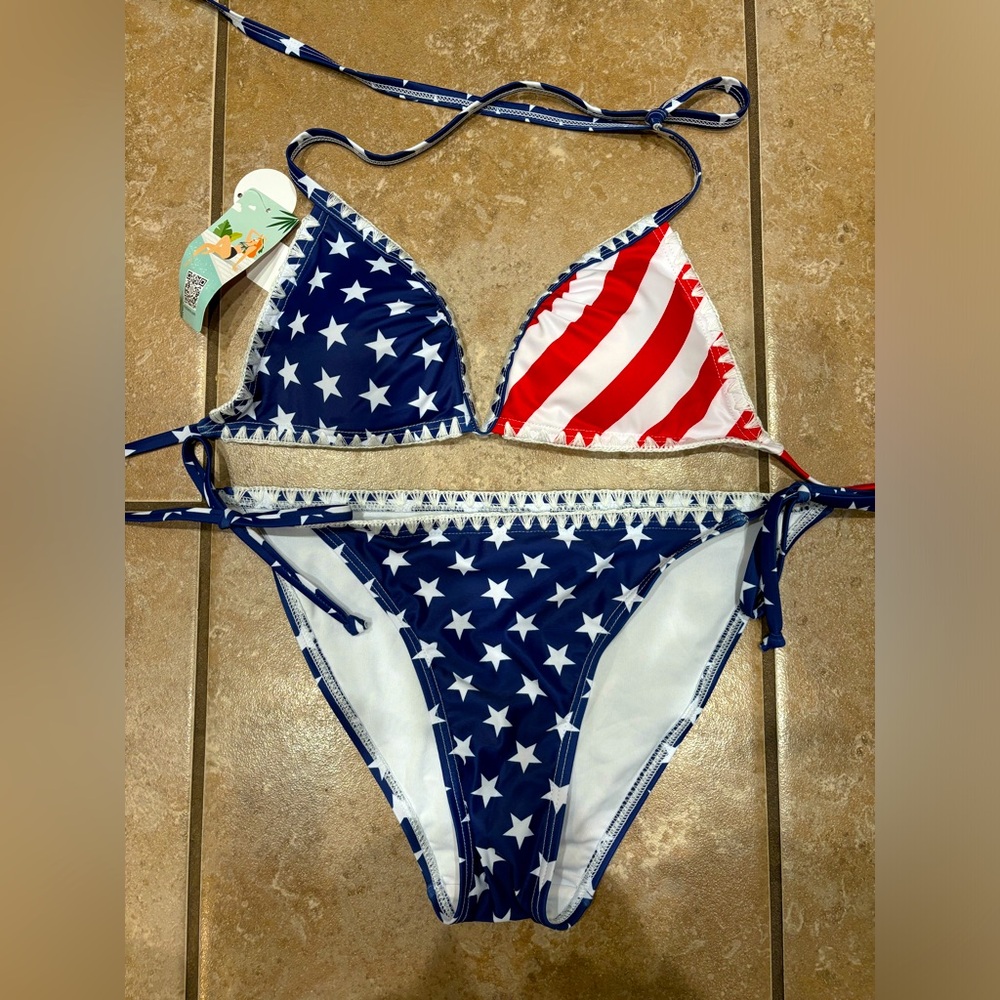 Charmo American Flag Bikini